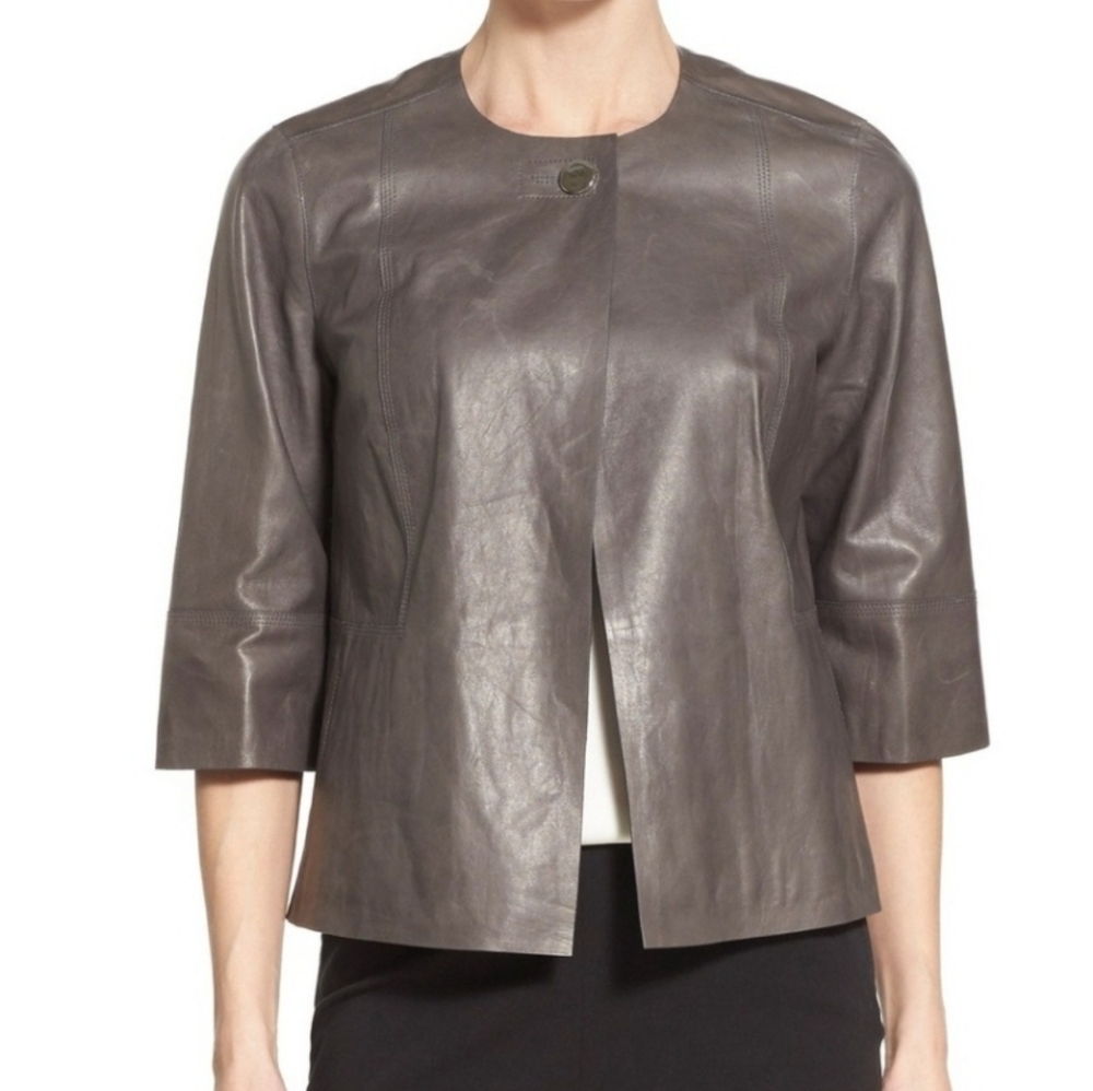 ISO Lafayette 148 Leather Jacket